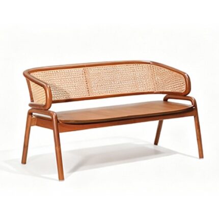 Rattan bench 02