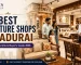 Best Furniture Shop in Madurai featuring premium sofas, dining tables, bedroom furniture, wardrobes, and home décor in a modern showroom.